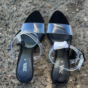 BRAND NEW ZARA BLACK HEELS